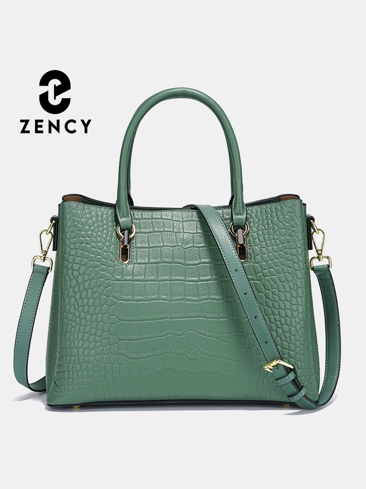 Women'S Tote Bags For Work - Zency 여성용 정품 가죽 탑 핸들
