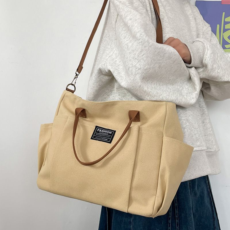 Women'S Tote Bags For Work - 여성용 대형 캔버스 토트백, 미니멀리스트 워크백