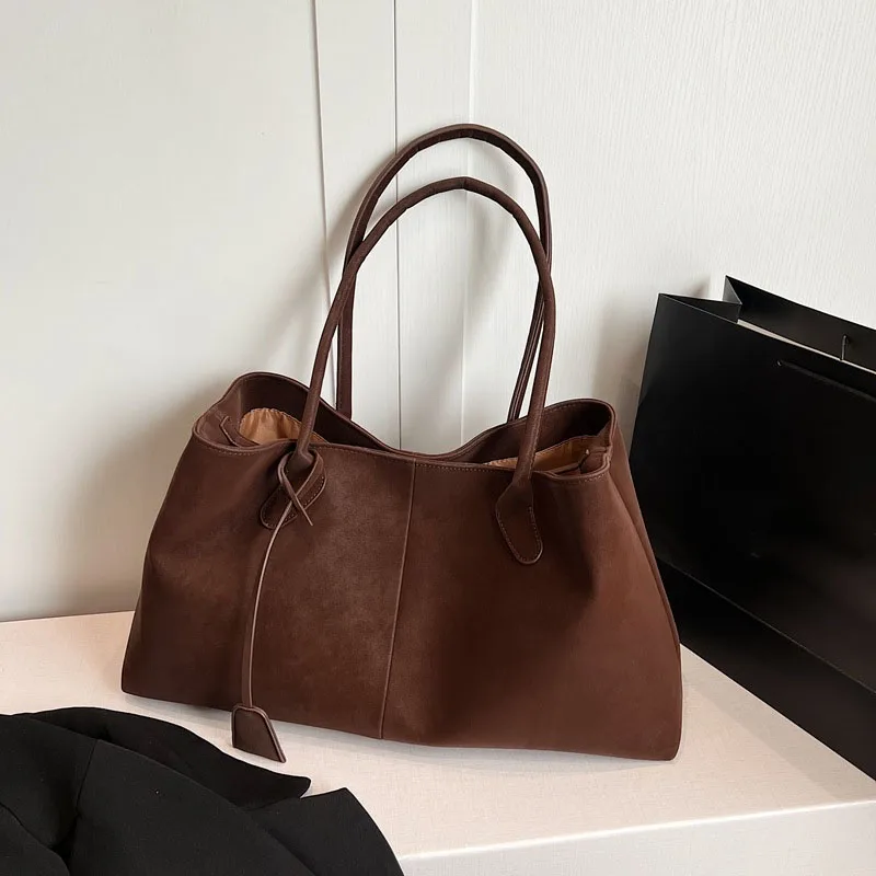 Women Bags 2026 Trends - 인조 스웨이드 단색 고품질 패셔너블 다용도