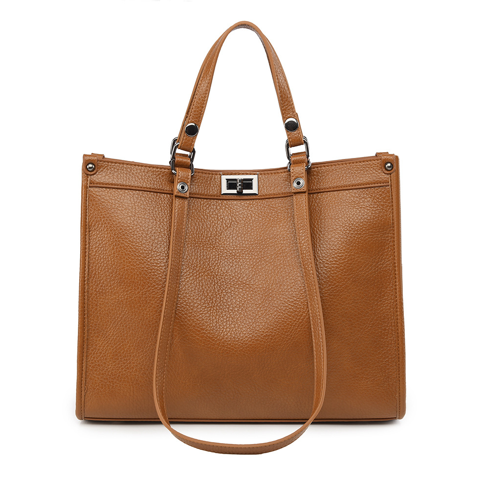 Women'S Tote Bags For Work - 여성 대용량 토트 백 PU 가죽