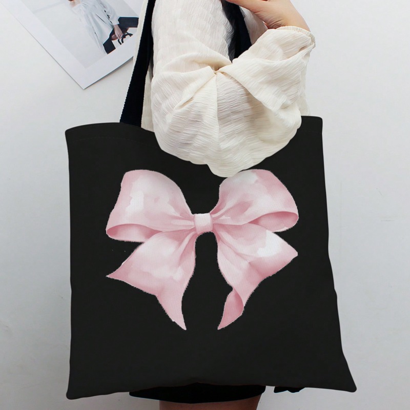 ROMWE Kawaii Bow 패턴 캔버스 숄더백 발렌 - Women'S Tote Bags For Work 리뷰 및 가격
