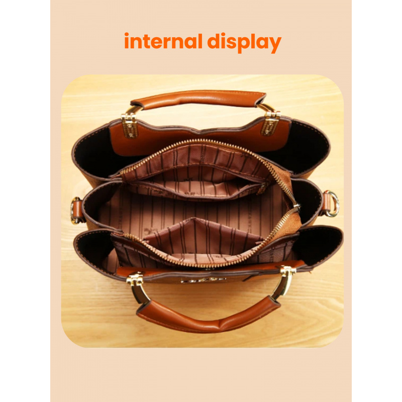 트렌디한 프린트가 있는 3종 여성 핸드백 세트, 컬러  - Women Bags Designer 리뷰 및 가격
