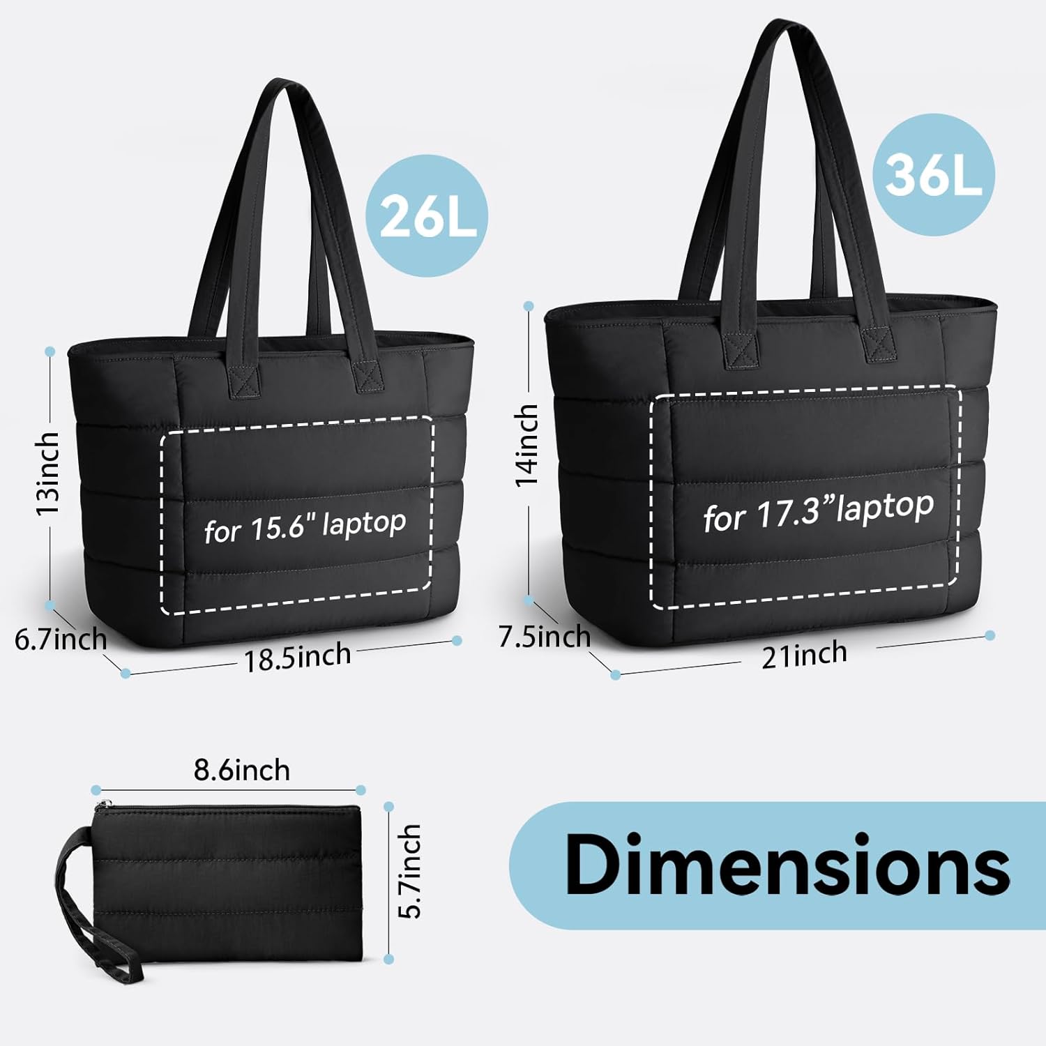 여성용 푸퍼 토트백, 여행, 업무, 헬스장용 가벼운 퍼 - Women'S Tote Bags For Work 리뷰 및 가격