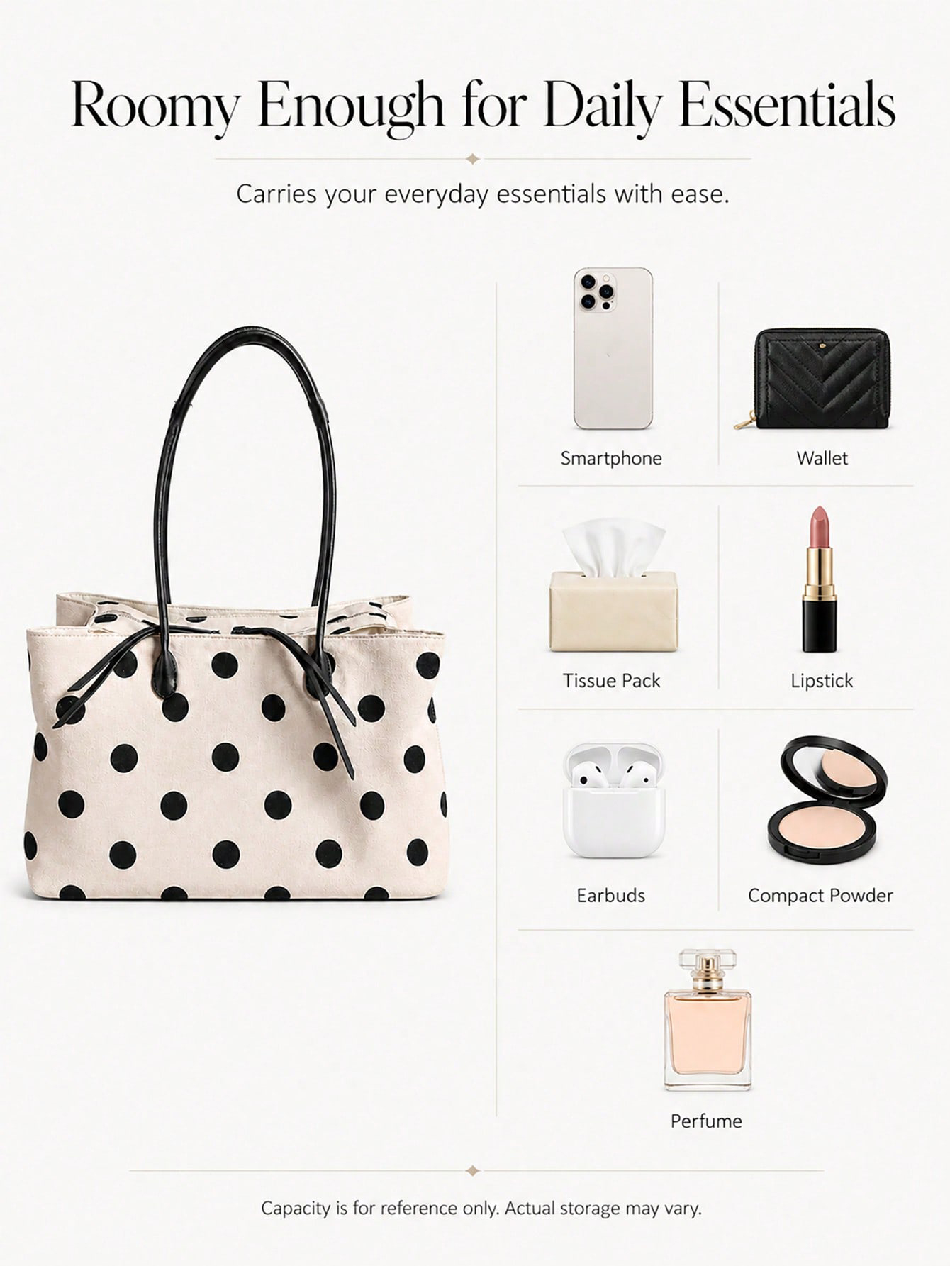여성용 대용량 린넨 폴카 도트 토트백, 새로운 틈새시장 - Women'S Tote Bags For Work 리뷰 및 가격