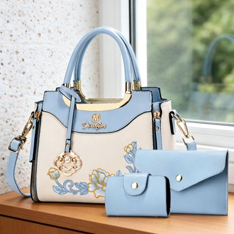 고급 자수 핸드백 3종 세트, 일상 외출, 데이트 및  - Women Bags For Work 리뷰 및 가격