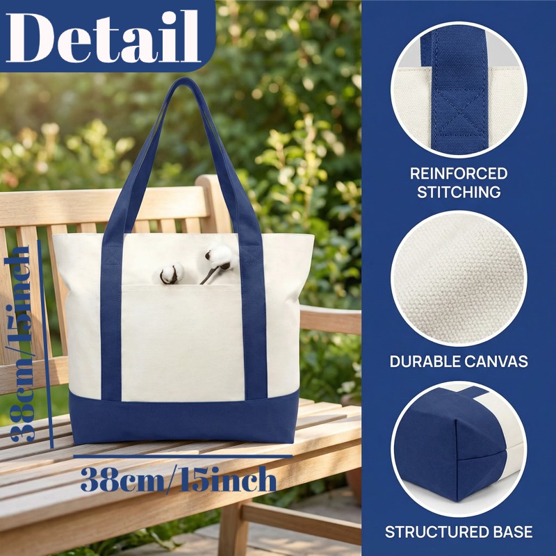 포멜로 베스트 코튼 캔버스 토트백 여성용 대형 숄더백  - Women'S Best Bags For Travel 리뷰 및 가격
