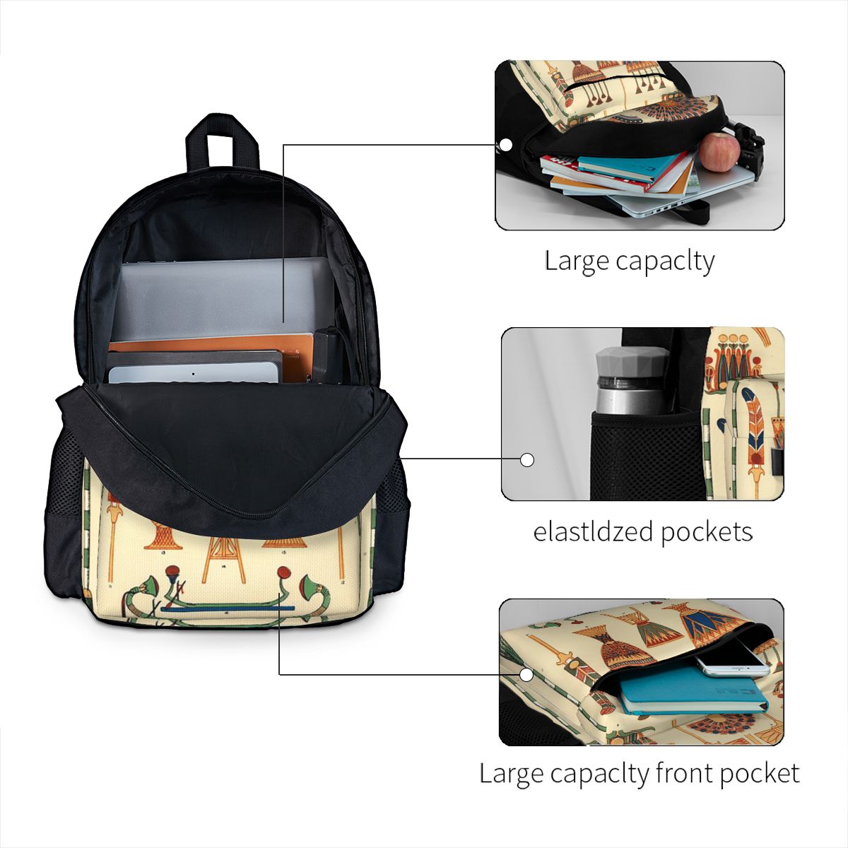 고대 이집트 배낭 핫 세일 데이 팟 대용량 어린이 책가 - Women Bags Egypt Sale 리뷰 및 가격