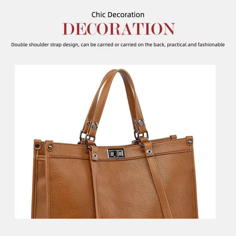 여성 대용량 토트 백 PU 가죽 회전 잠금 핸드백 숙녀 - Women'S Tote Bags For Work 리뷰 및 가격