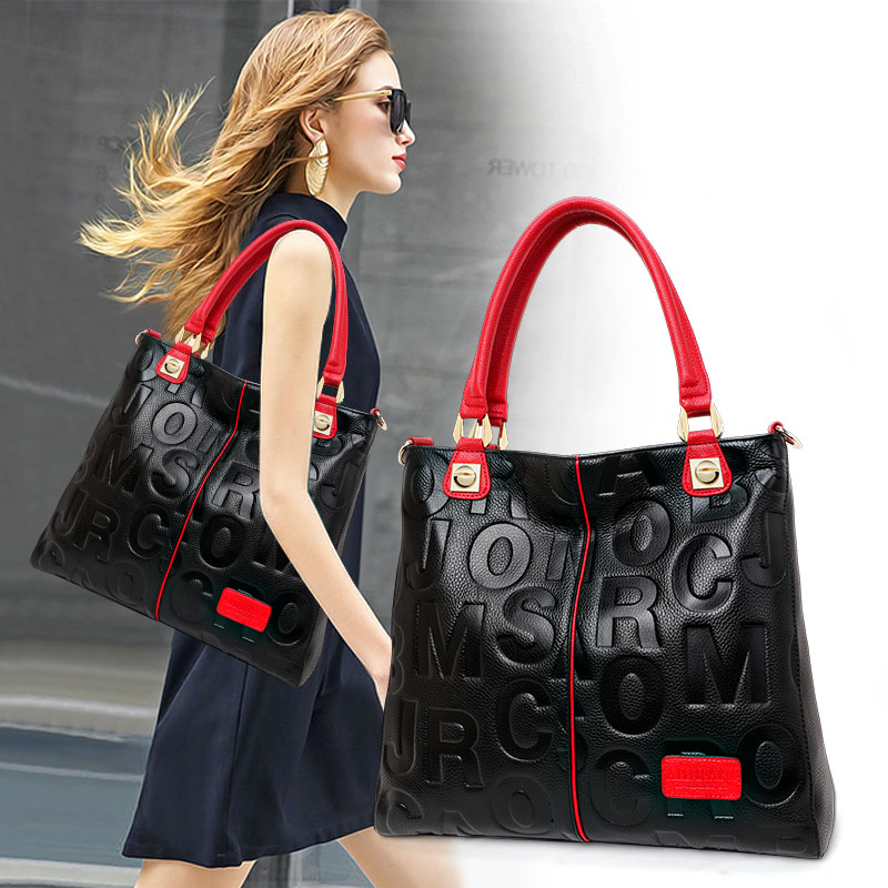 정품 소가죽 엠보싱 레터 토트백 탈부착 가능한 크로스  - Women'S Tote Bags For Work 리뷰 및 가격