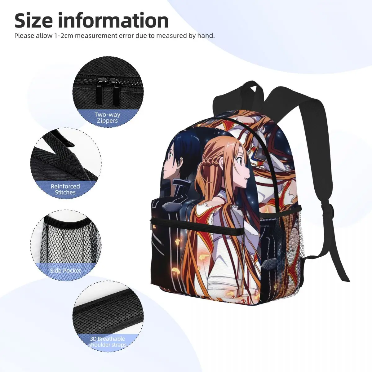 소드 아트 온라인 키리토와 아스나 학생 배낭 학교 가방 - Women'S Bag Online 리뷰 및 가격