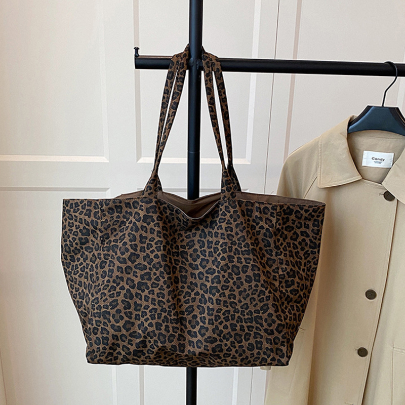 여성 레오파드 프린트 토트백 Y2K 빈티지 나일론 대용 - Women'S Tote Bags For Work 리뷰 및 가격