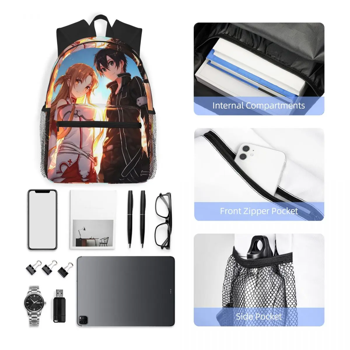 아스나 SAO 귀여운 애니메이션 소녀 소드 아트 온라인 - Women'S Bag Online 리뷰 및 가격