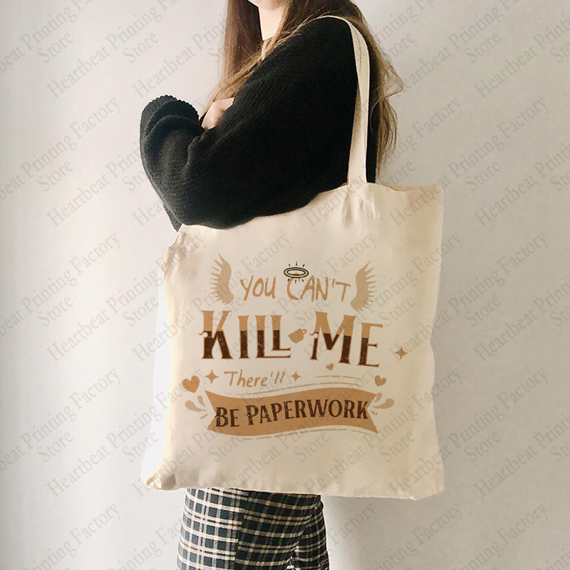 Aziraphale Good Omens 패턴 토트백,  - Women'S Best Bags For Travel 리뷰 및 가격