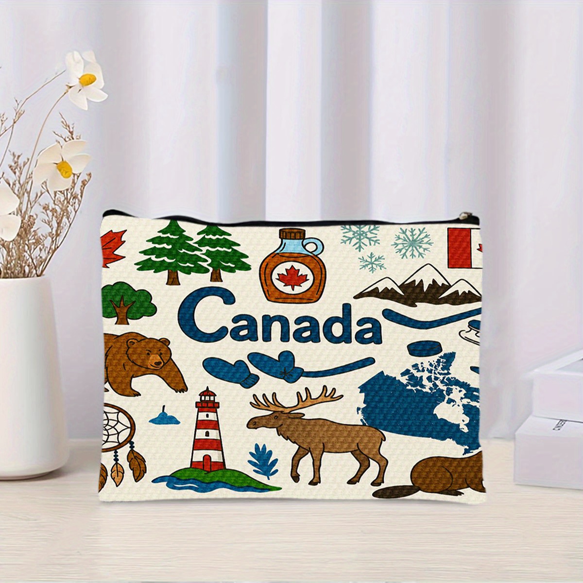 캐나다 테마의 화장품 가방 - 여성용 귀여운 다기능 지 - Women Bags In Canada 리뷰 및 가격