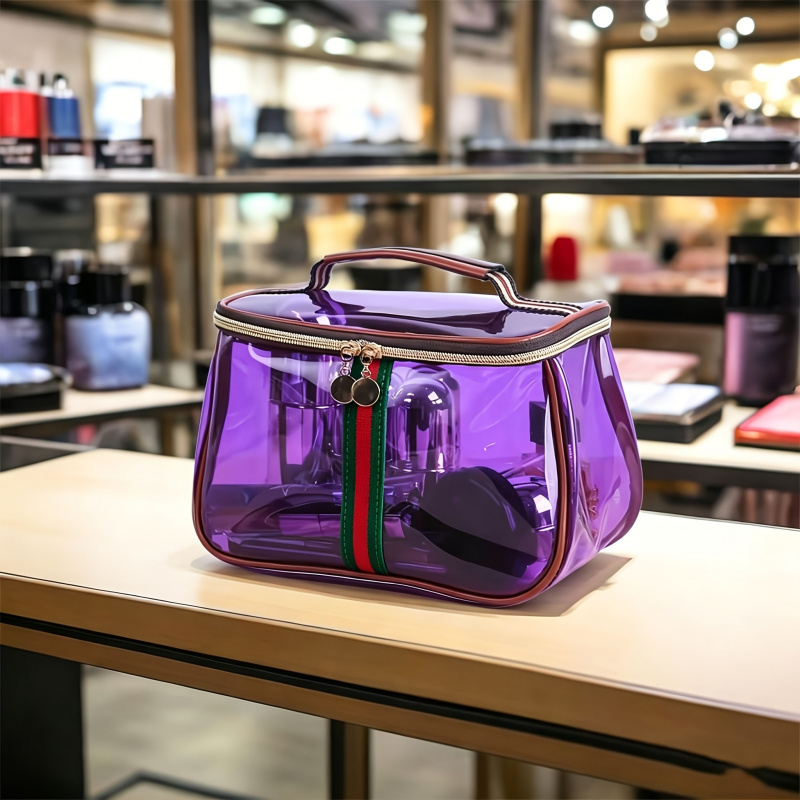 새로운 애플 테마 화장품 가방, 여성용 대용량 투명 세 - Women Bags New 리뷰 및 가격