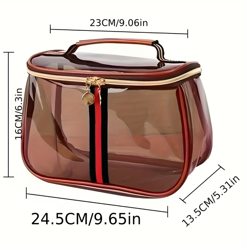 새로운 애플 테마 화장품 가방, 여성용 대용량 투명 세 - Women Bags New 리뷰 및 가격