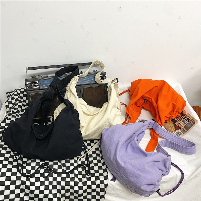 여성용 대용량 접이식 캔버스 백, 로프 숄더백, 메신저 - Women'S Bag Online 리뷰 및 가격
