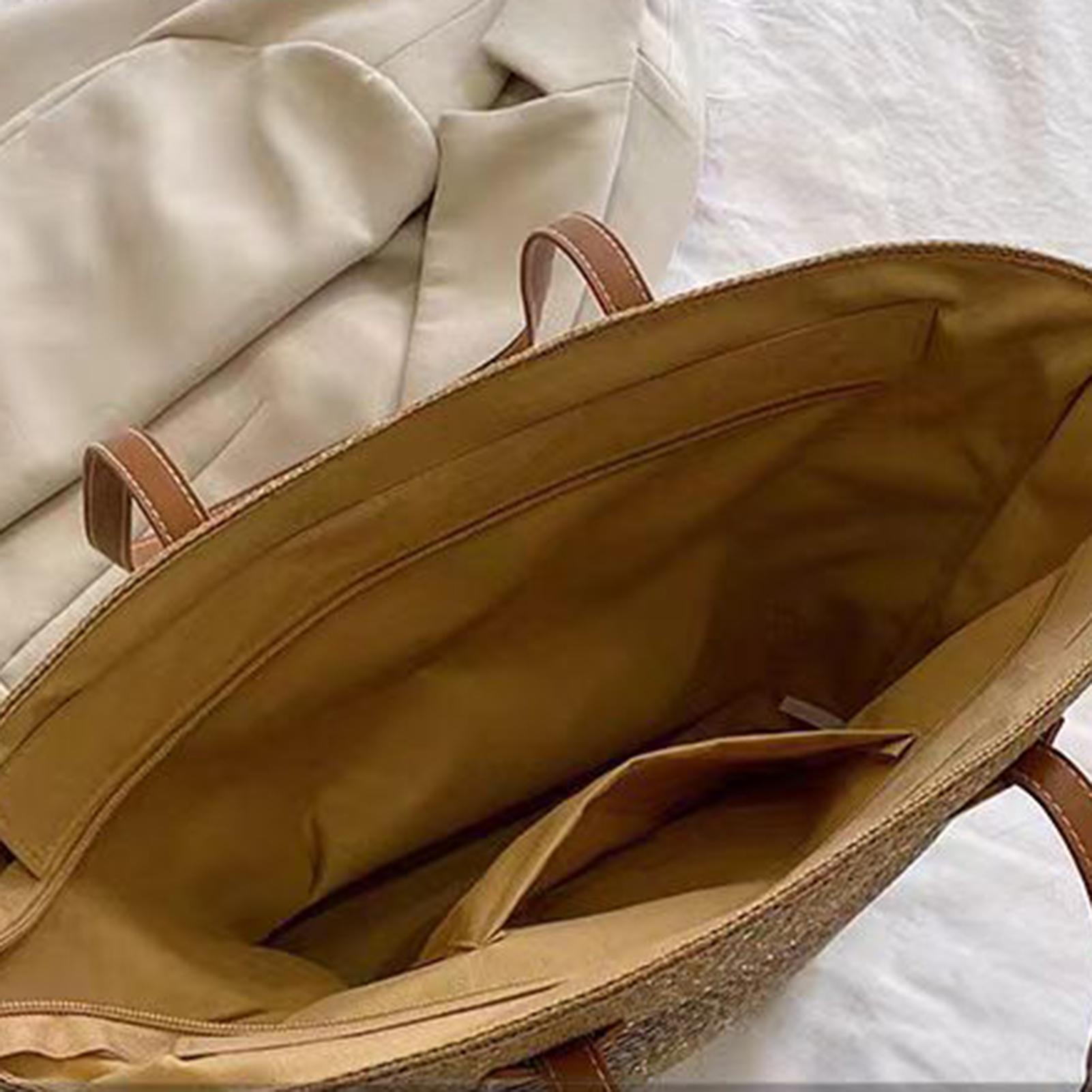 우아하고 세련된 새로운 대형 보헤미안 스타일 밀짚 토트 - Women Bags New 리뷰 및 가격