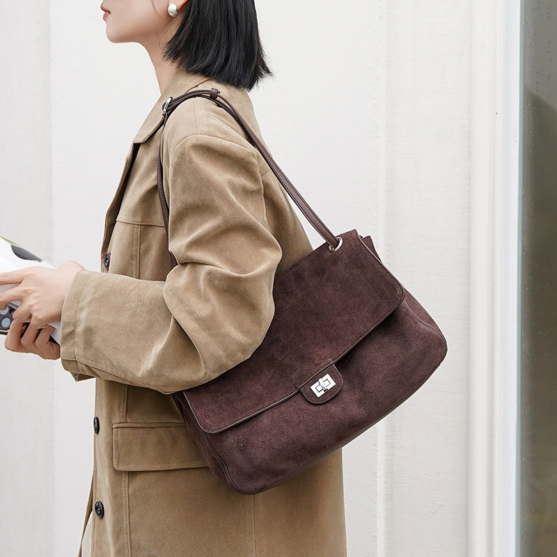 여성용 정품 스웨이드 가죽 숄더백, 조절 가능한 스트랩 - Women'S Tote Bags For Work 리뷰 및 가격
