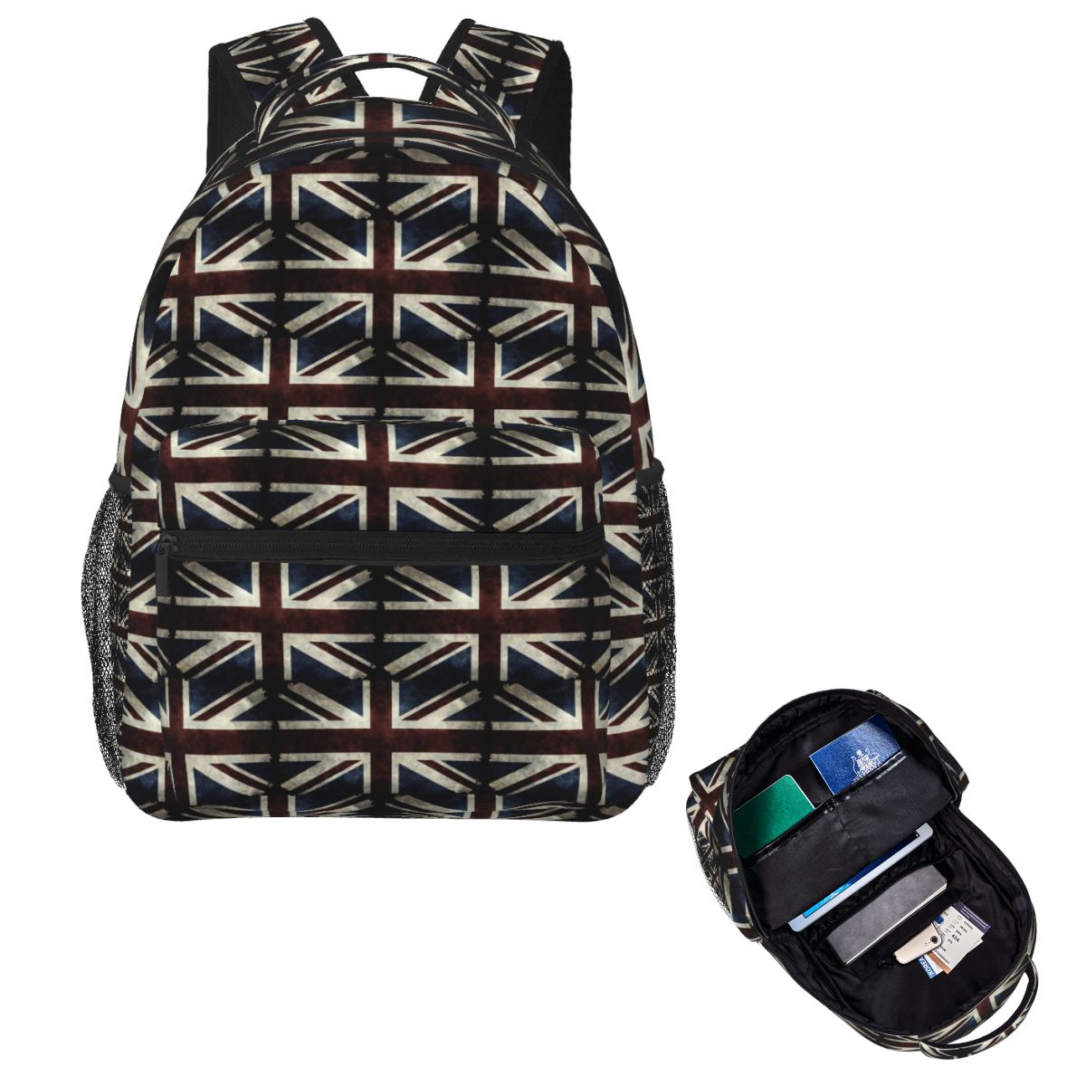 영국 국기 유니언 잭 학생 백팩 스쿨백 하이킹 여행 데 - Women Bags Uk 리뷰 및 가격