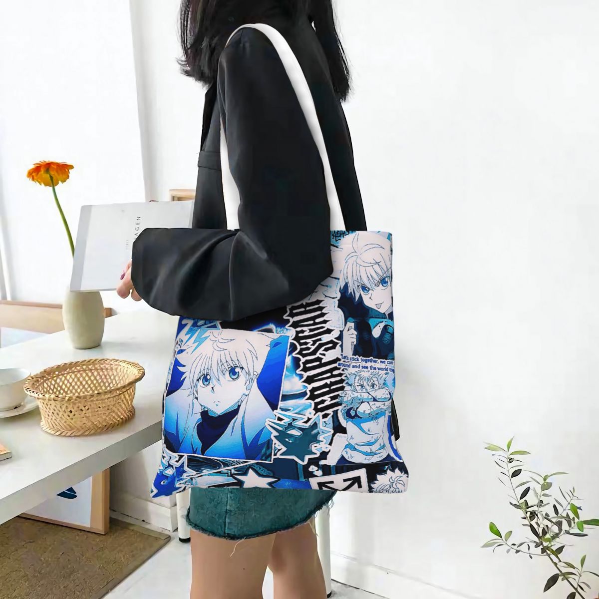 Killua Zoldyck Anime HXH 헌터 X  - Women X Bags 리뷰 및 가격