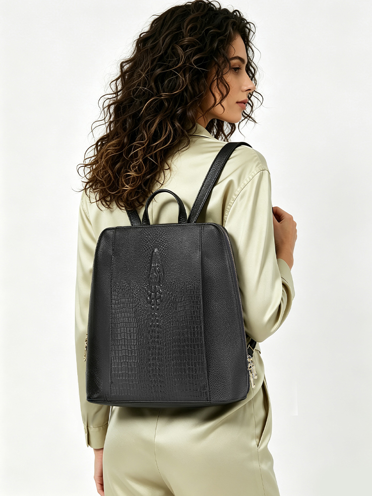 Zency 여성용 악어 가죽 백팩 100% 정품 천연  - Women Bags For Work 리뷰 및 가격